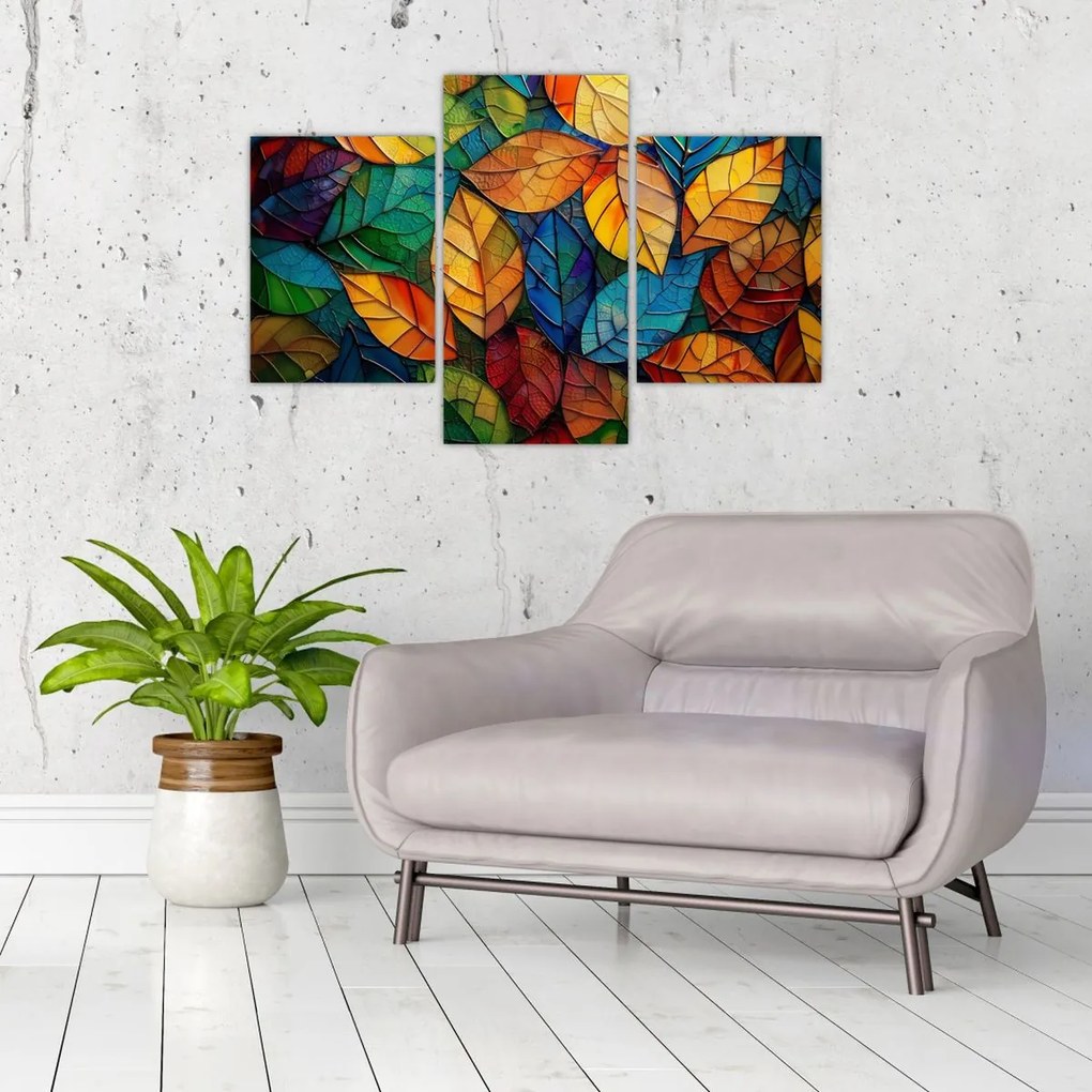 Obraz - Mozaika z listov (90x60 cm)