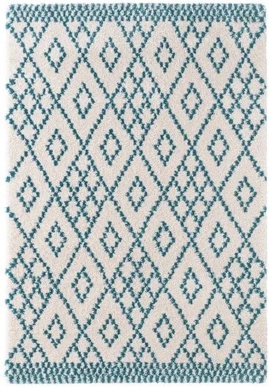 Modrý koberec Mint Rugs Ornament, 80 × 150 cm