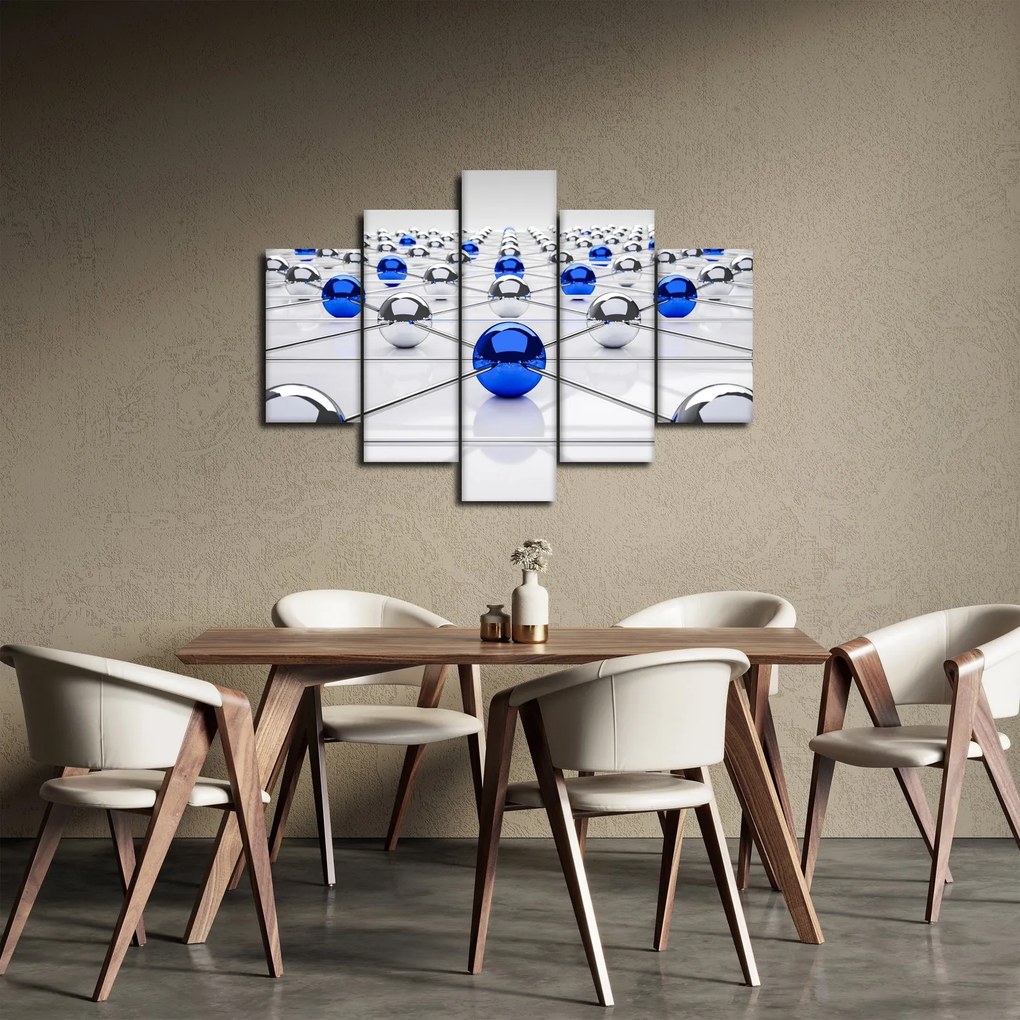Obraz pospájaných guľou (150x105 cm)