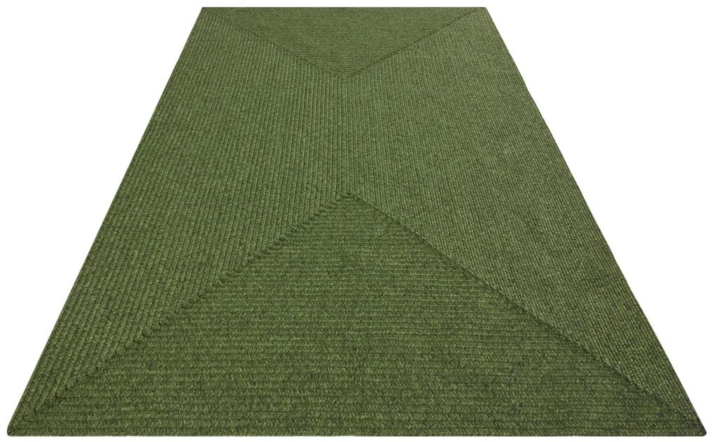 NORTHRUGS - Hanse Home koberce Kusový koberec Braided 105554 Green – na von aj na doma - 120x170 cm