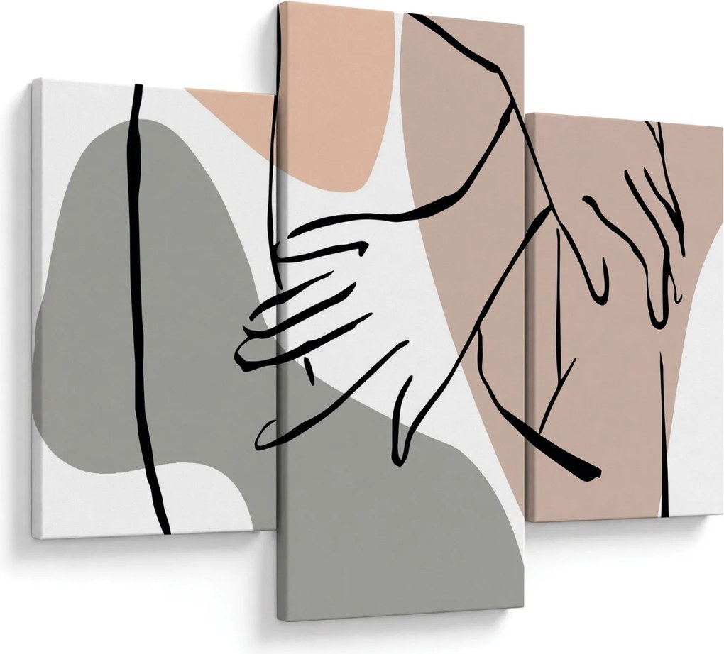 Obraz - Woman body line art N⁰2 (90x60 cm)