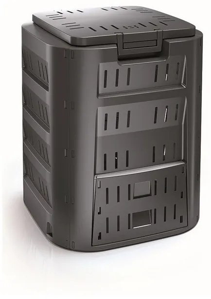 Kompostér, 220 l, čierna