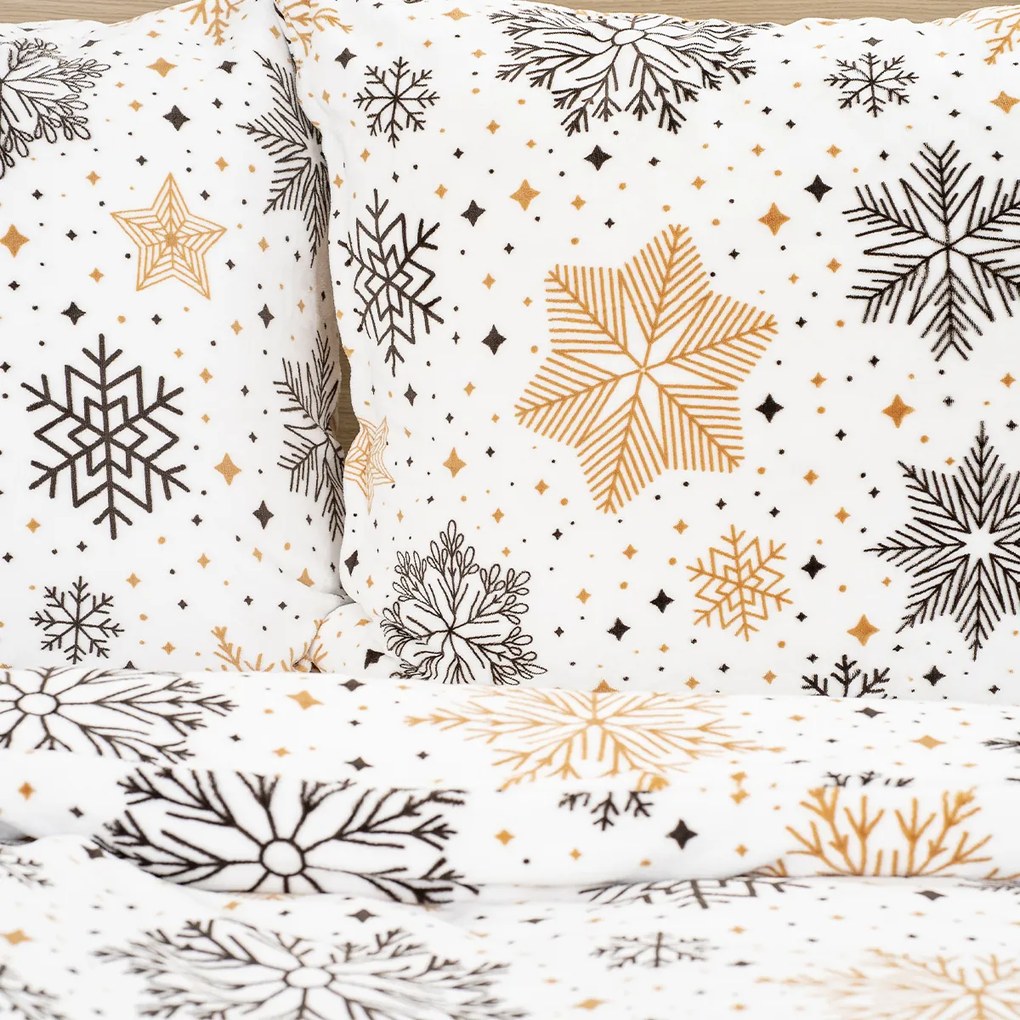 4Home Obliečky mikroflanel Golden Frost, 140 x 200 cm, 70 x 90 cm