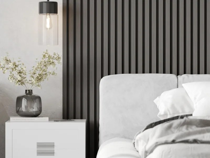 Mexen Lam-B, akustické stenové lamely 275 × 30 cm, HDF doska 4 mm, technická dyha, dub oceľový, S100-275307-3015-006