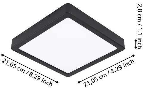 Eglo 900109 - Stmievateľné LED kúpeľňové svietidlo FUEVA-Z LED/16,5W/230V IP44