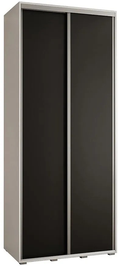 Skriňa 45 Canaris 1 110 biela/čierna/silver