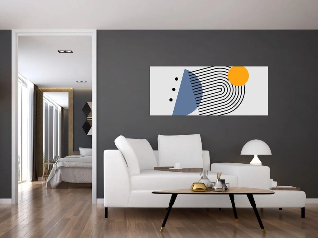 Obraz - Minimalistická abstrakcia N⁰2 (120x50 cm)
