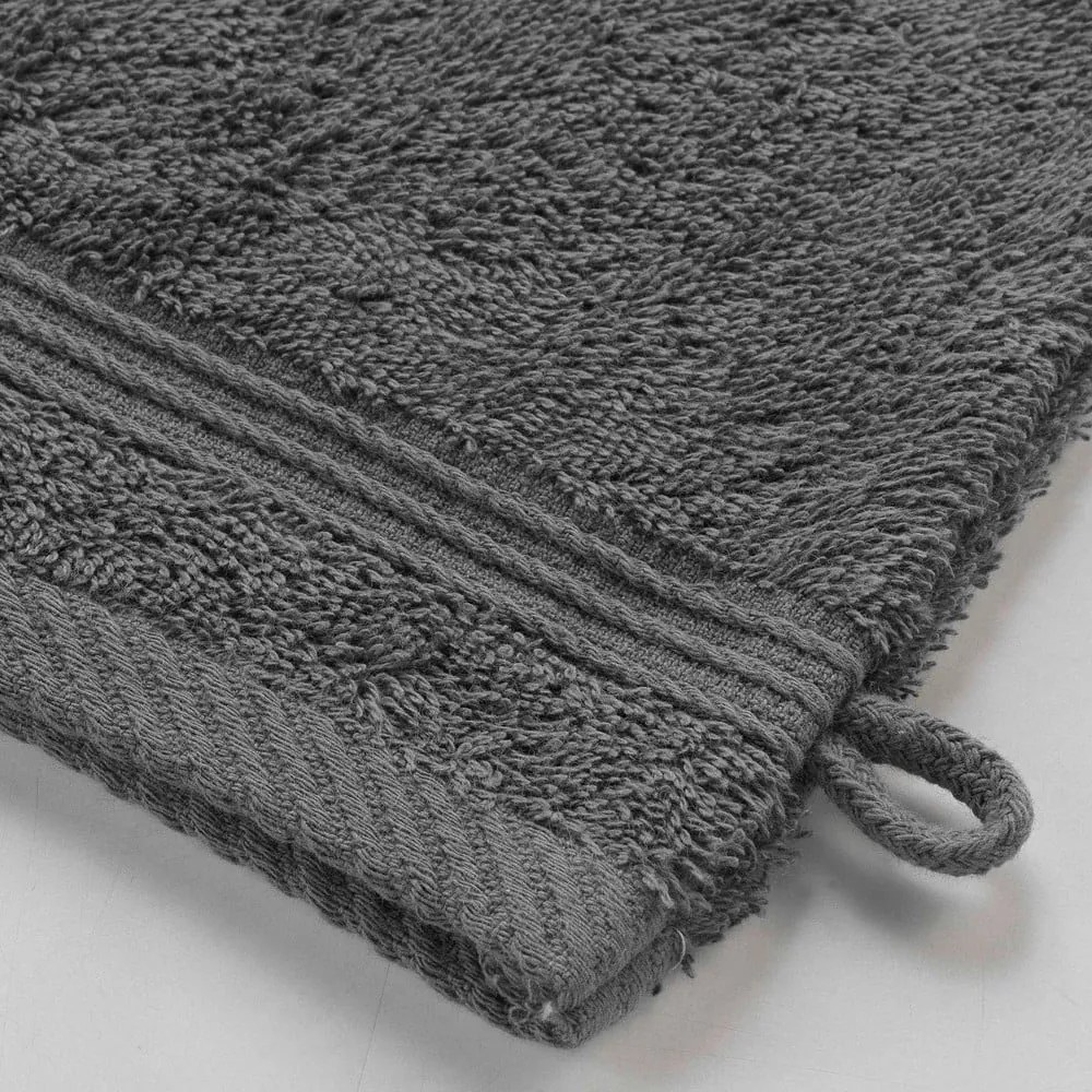 Tmavosivá bavlnená žinka 15x21 cm Tendresse – douceur d'intérieur
