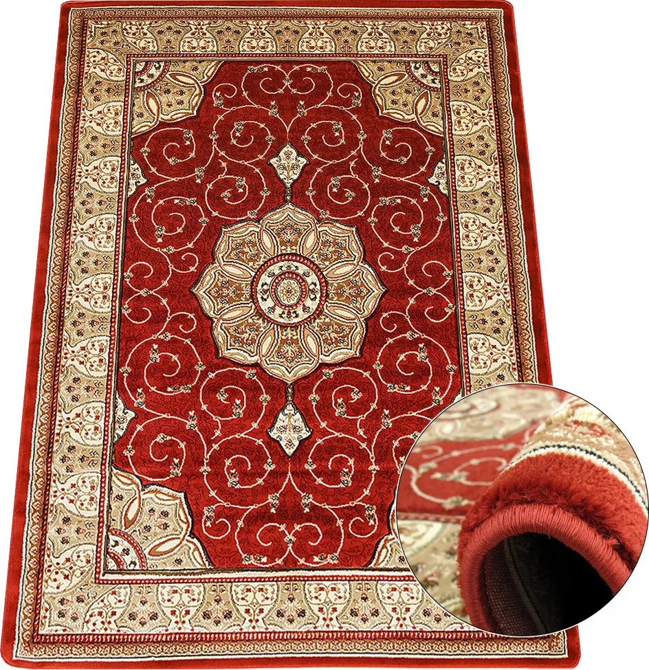 Koberec Adora 5792 Terra – hnedý obdĺžnikový koberec so vzorom Rozmer: 240x330 cm