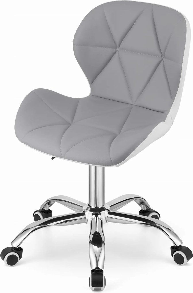 AKCIA Sivobiele kancelárske kreslo AVOLA z eko kože II. akosť