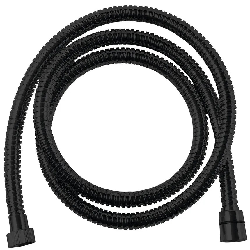Sapho Sapho, POWERFLEX metal shower hose, 150cm, čierna matná, FLEX150B