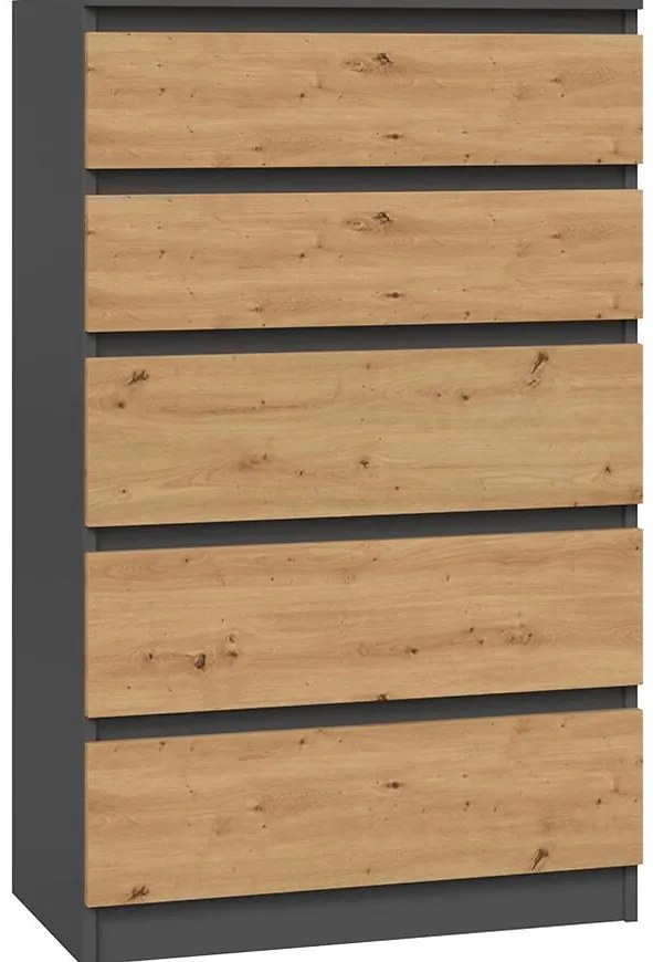 Komoda 5S M5 Malwa Antracit/Artisan