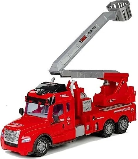 LEAN Toys Hasičský diaľkovo ovládaný mobilný rebrík