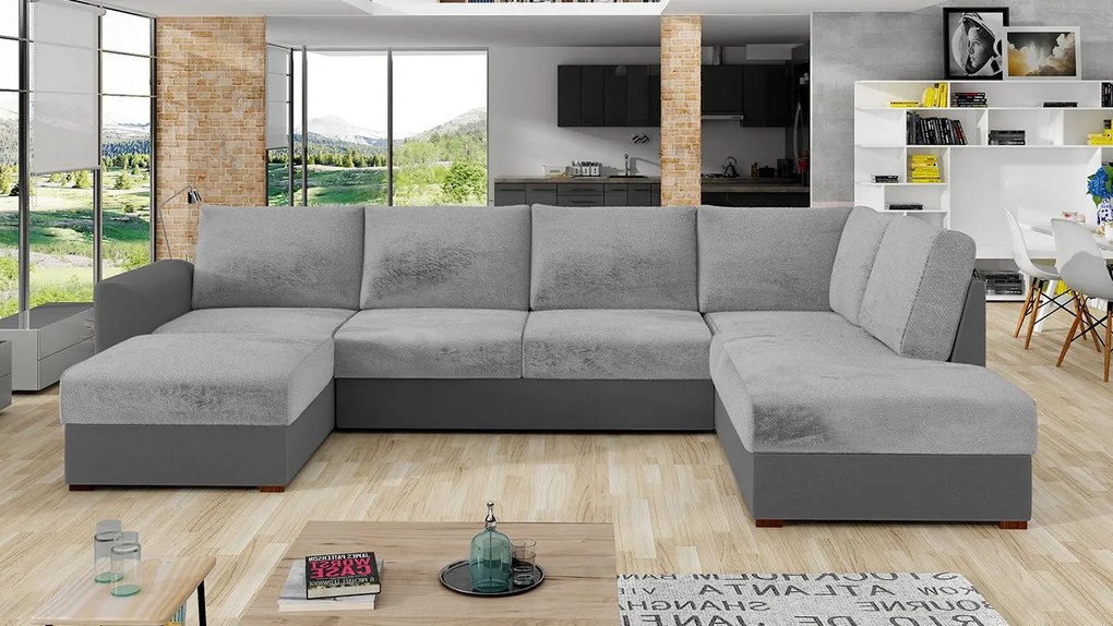 Rohová rozkladacia pohovka Astana Premium, Dostupné poťahy: Piano 26, Strana: ľavá