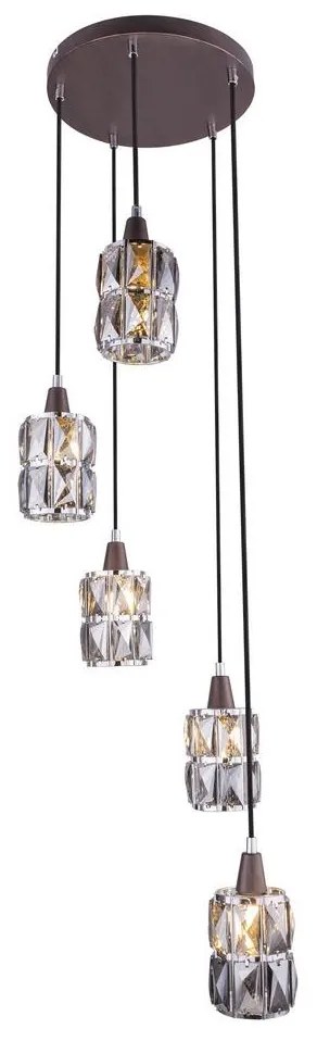 Globo 15761-5 - Krištáľový luster na lanku WOLLI 5xE14/40W/230V GL5354