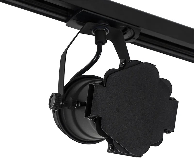 Koľajnicový systém s 3 reflektormi čierny - Movie