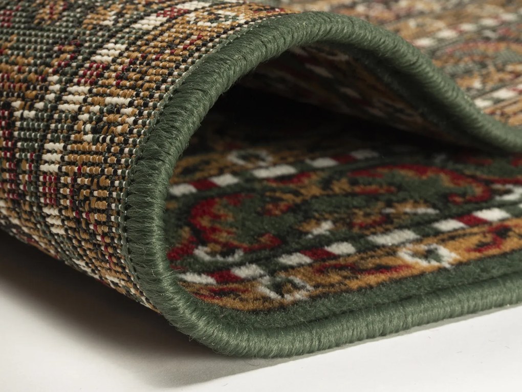 Alfa Carpets Behúň na mieru TEHERAN T-102 green - šíre 100 cm