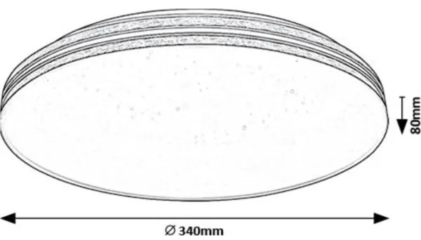 Rabalux 71177 - LED Stropné svietidlo OSCAR LED/18W/230V 3000K pr. 34 cm