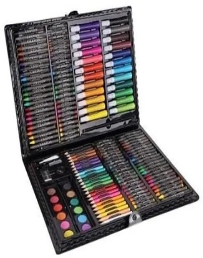 Výtvarná sada Mega Art Set na maľovanie 168 ks čierná