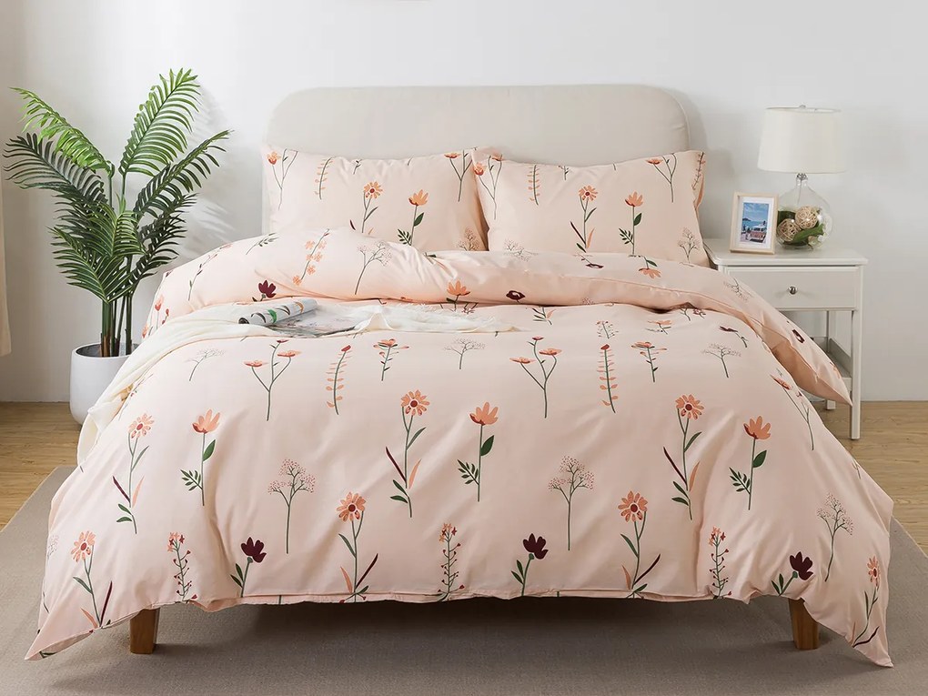 XPOSE® Bavlnené Renforcé obliečky DIVOKÉ MAKY - béžové