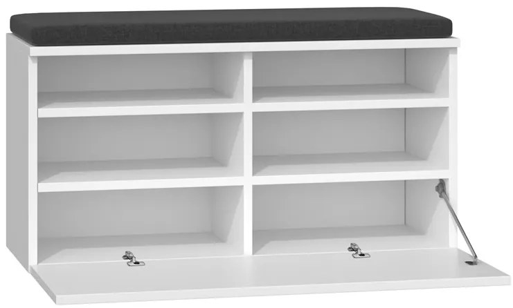 Botník (skrinka na topánky) Reclemos 1 (biela). Akcia -23%. Vlastná spoľahlivá doprava až k Vám domov. 1132593