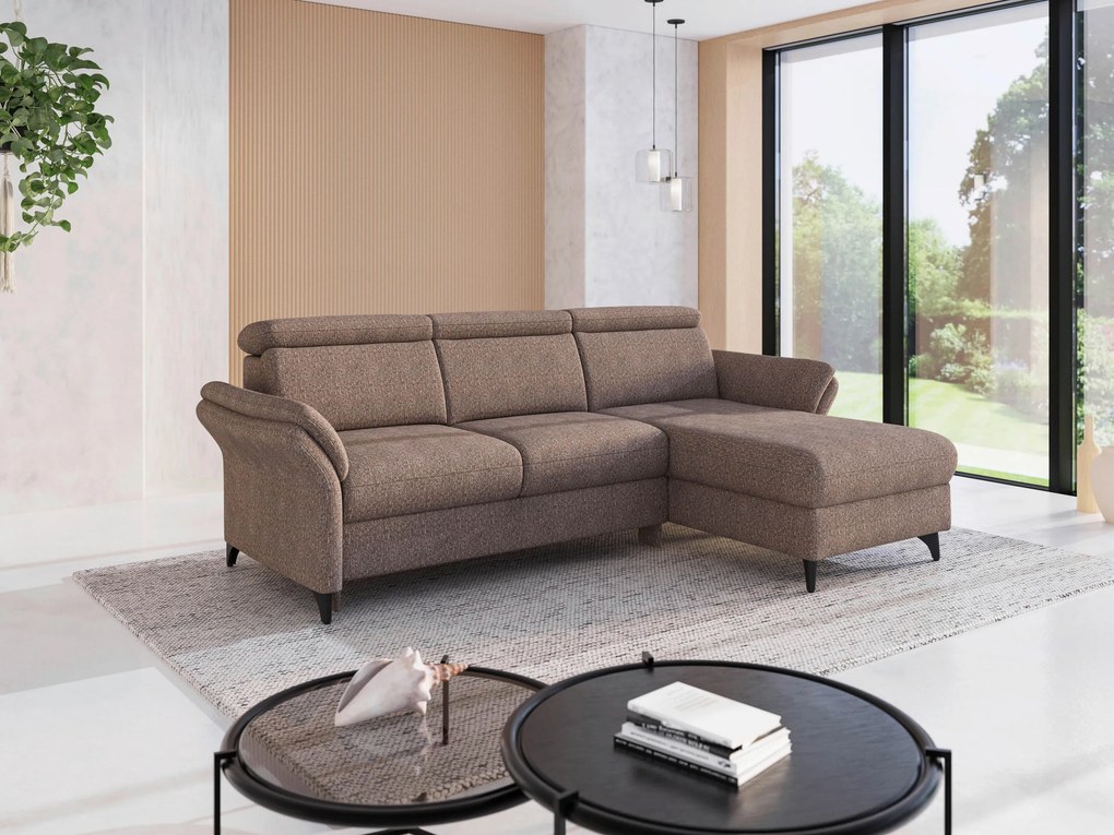 XXXLutz ROHOVÁ SEDAČKA, textil, cappuccino Sit & More - Sedačky - 000144025826