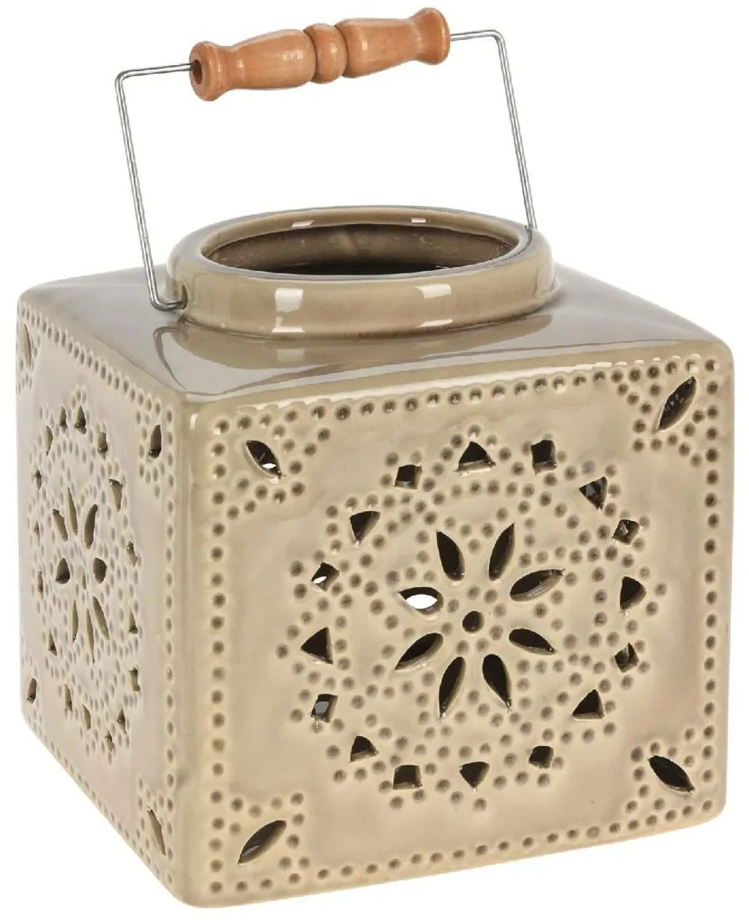 LAMPÁŠ KIM3 16X16,5 CM TMAVOBÉŽOVÁ