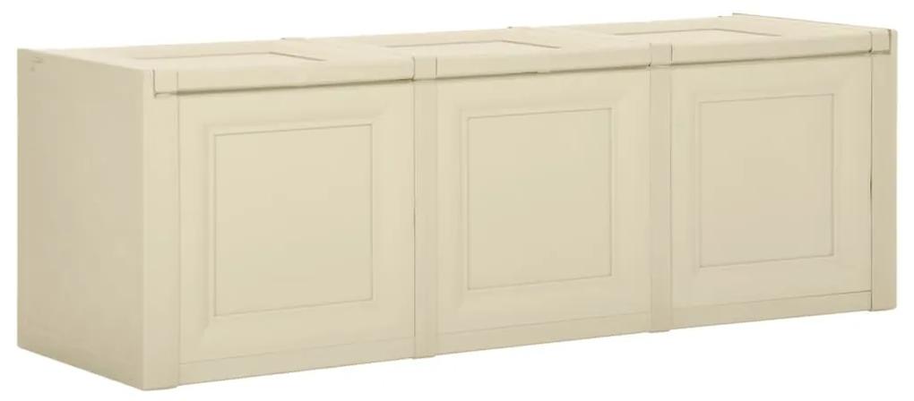 Box na podložky, angorská biela 125x40x42 cm, 130 l 340616