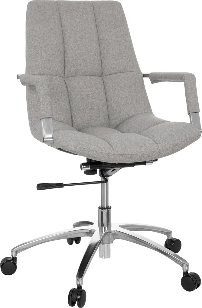 XXXLutz OTOČNÁ STOLIČKA, plochá tkanina, strieborná, svetlosivá MID.YOU - Online Only kancelárie - 001918025203
