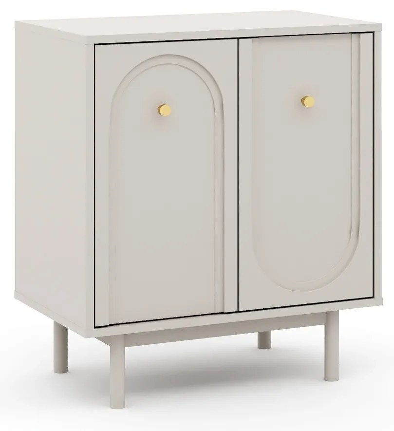 Komoda Mazoma 79 cm kašmír/zlatá