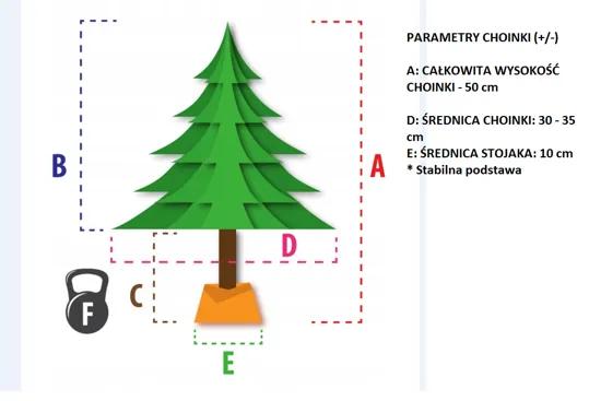 Lean Toys Umelý vianočný stromček malý dekoratívny zelený 50cm Premium