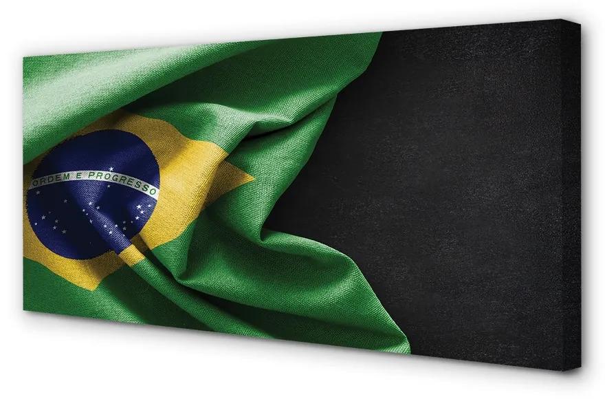Obraz canvas vlajka Brazílie 120x60 cm