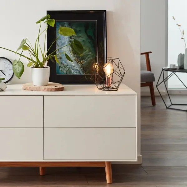 Brilliant - Stolná lampa SYNERGY 1xE27/60W/230V čierna/meď