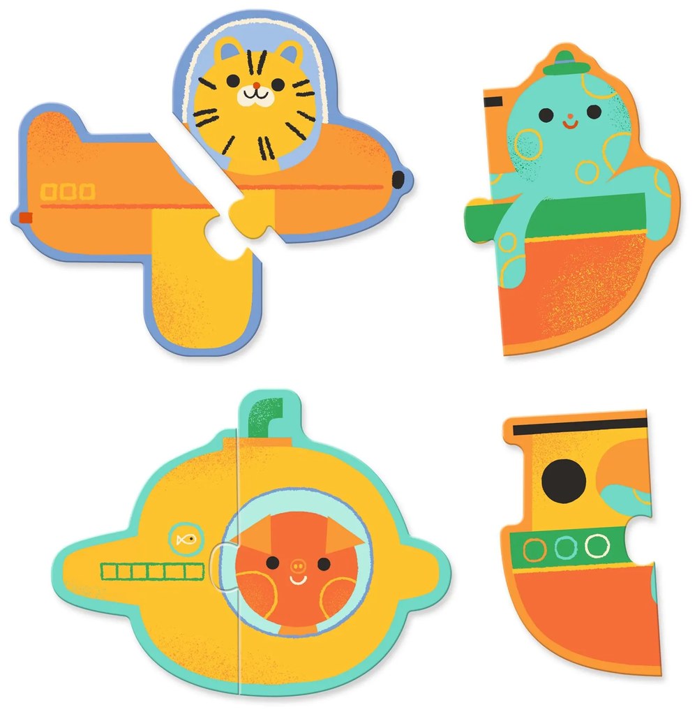Puzzle Duo – Vozidlá