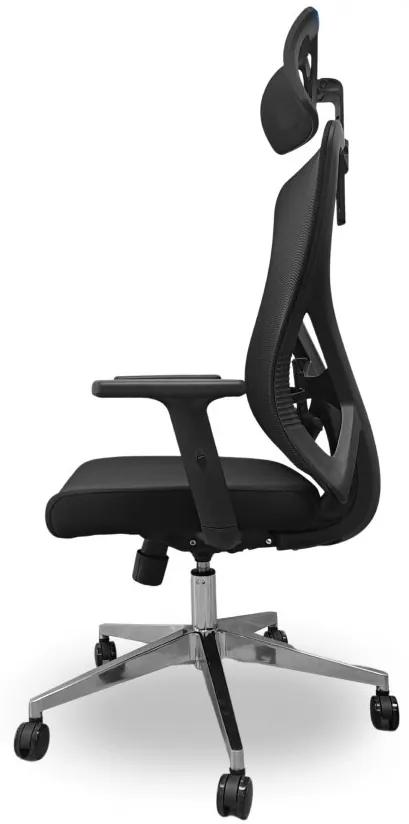 Kancelárska ergonomická stolička ERGO MAX — čierna, nosnosť 150 kg