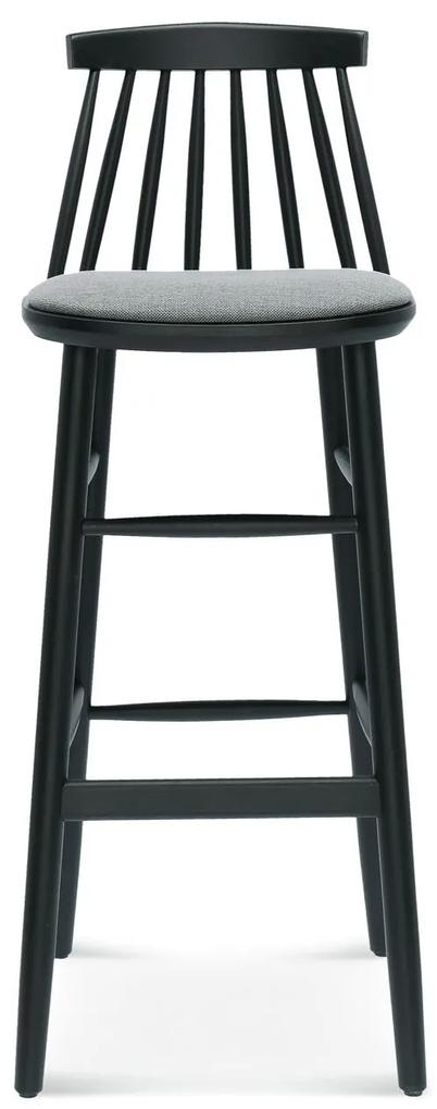 FAMEG BST-5910 - barová stolička Farba dreva: buk premium, Čalúnenie: koža L1