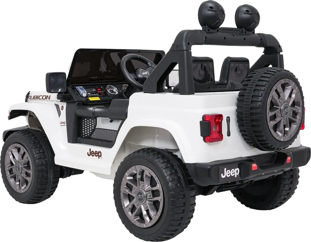 Ramiz Jeep Wrangler Rubicon LIFT elektrické autíčko pre deti biele