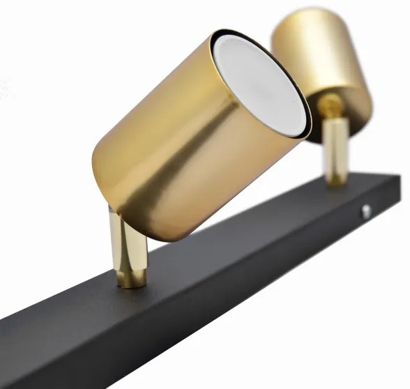 LED Bodové svietidlo TUNE 3xGU10/4,8W/230V zlatá/čierna