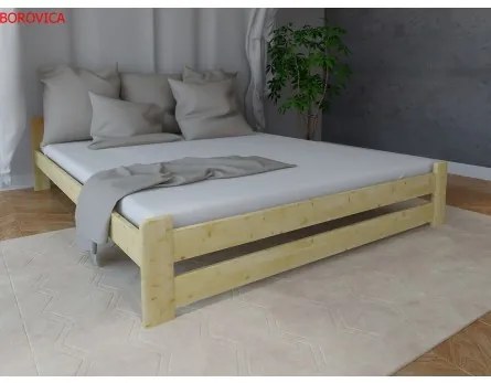 Sammer Drevená posteľ v rôznych farbách bez čela DIANA DIANA 140 x 200 cm Orech