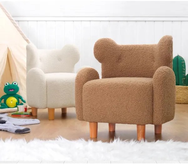 Detské kreslo TOBI biele