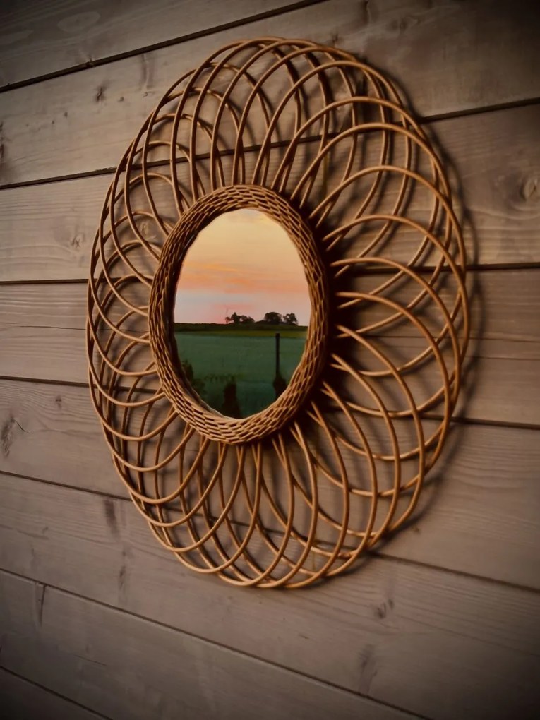 Zrkadlo Rose, hnedé