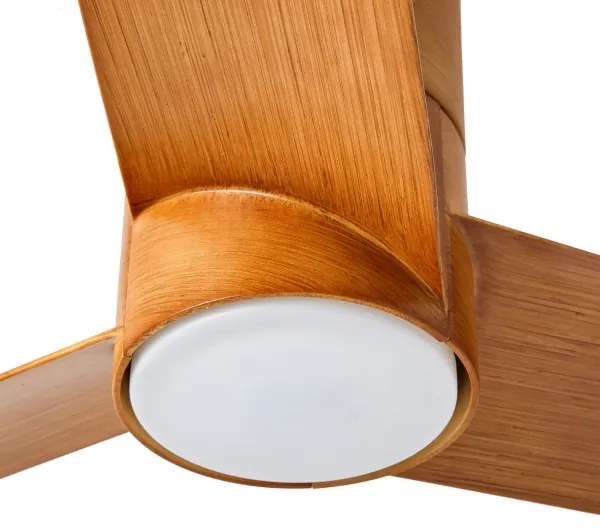 ZEVENTI - LED stropný ventilátor BARROSA LED/18W/230V Wi-Fi Tuya hnedá + DO