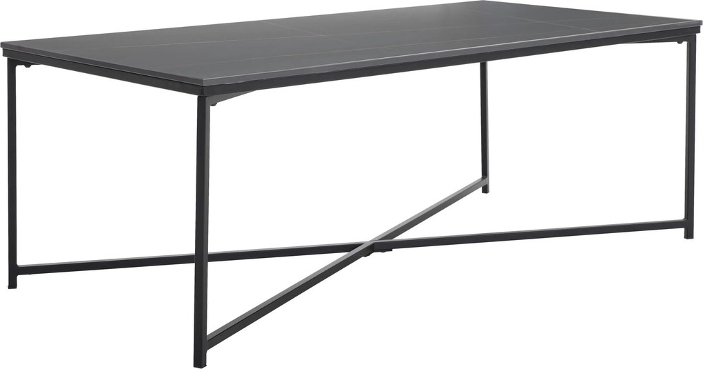 XXXLutz KONFERENČNÝ STOLÍK, čierna, kov, keramika, 120/43/60 cm Livetastic - Stolíky do obývačky - 002056002601