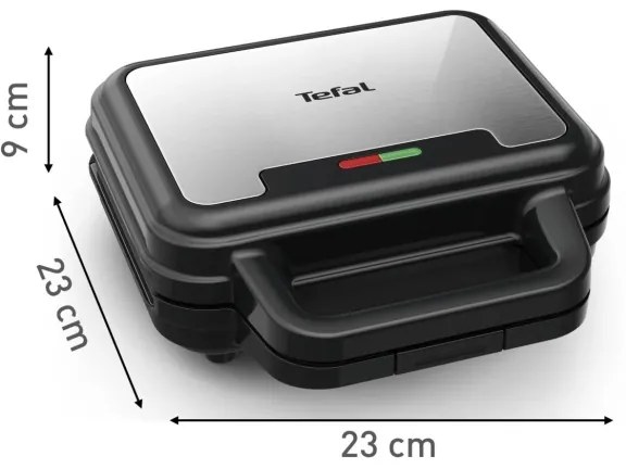 Tefal - Hriankovač ULTRA COMPACT 3v1 700W/230V čierna/chróm