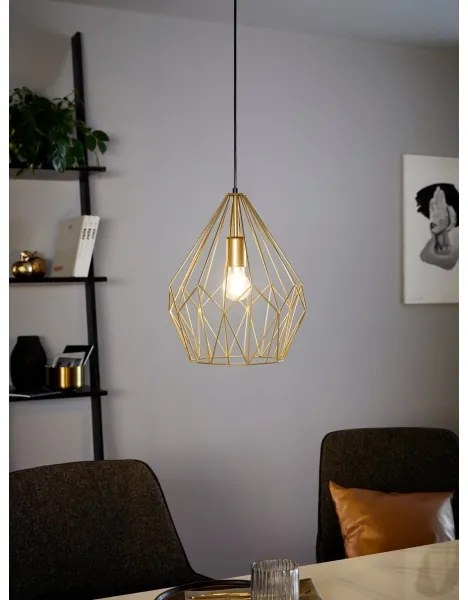 Eglo 49933 - Závesné svietidlo CARLTON 1xE27/60W/230V