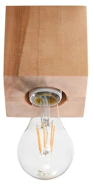 Sollux SL.0675 - Stropné svietidlo ABEL 1xE27/60W/230V drevo