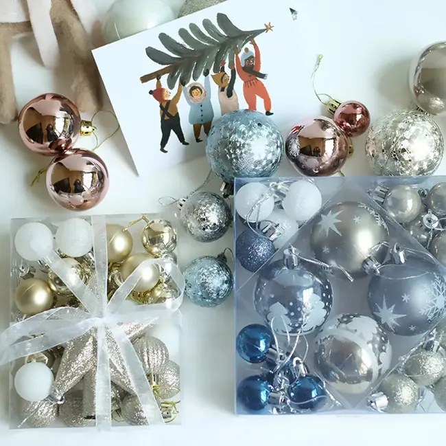 Vianočné guľky - SYSD1688-046 (36ks)