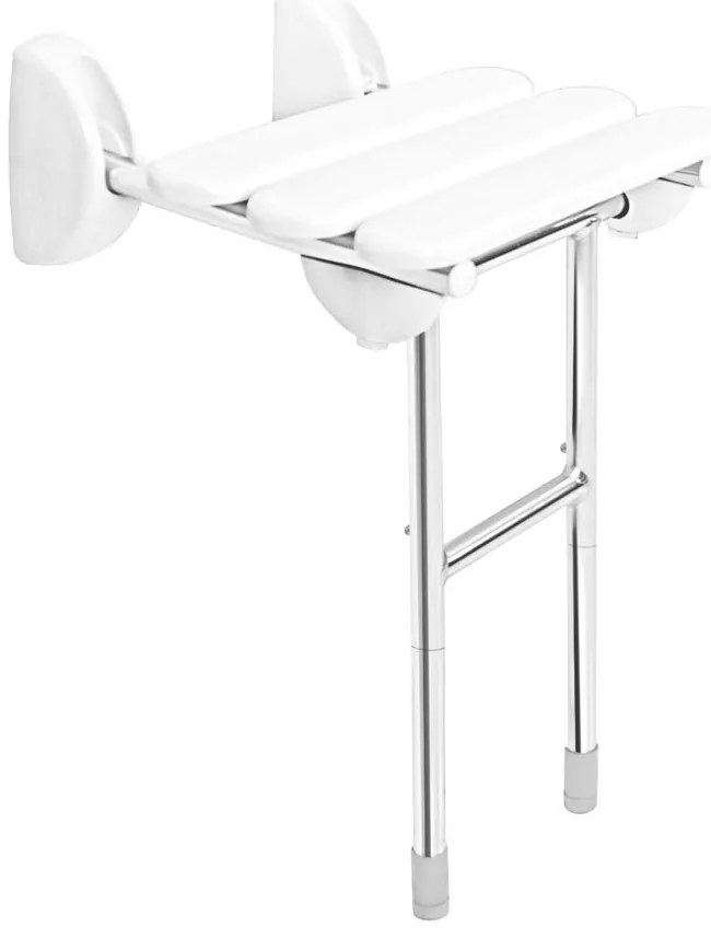 Ridder Ridder, HANDICAP sklopné sedátko do sprchy s podperou, 38x36cm, biela, A140101-1