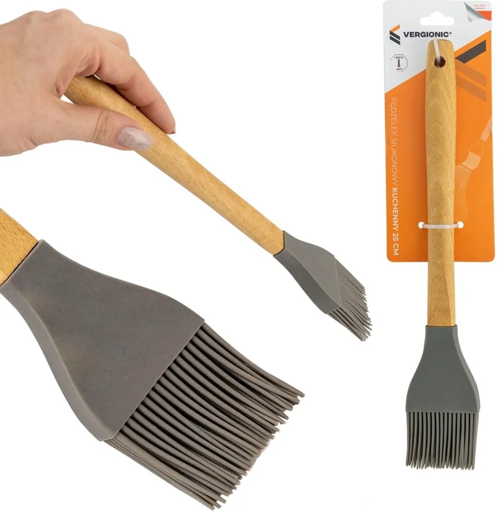 Silikónová kuchynská kefa