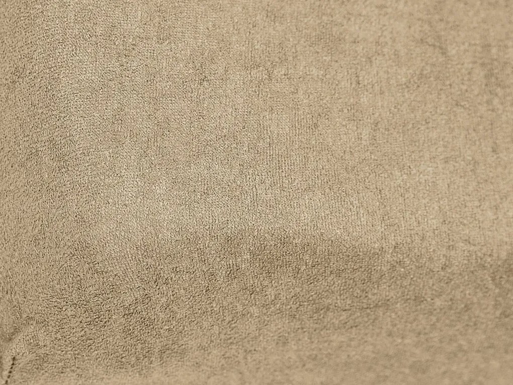 Froté plachta do detskej postieľky cappuccino 60x120 cm